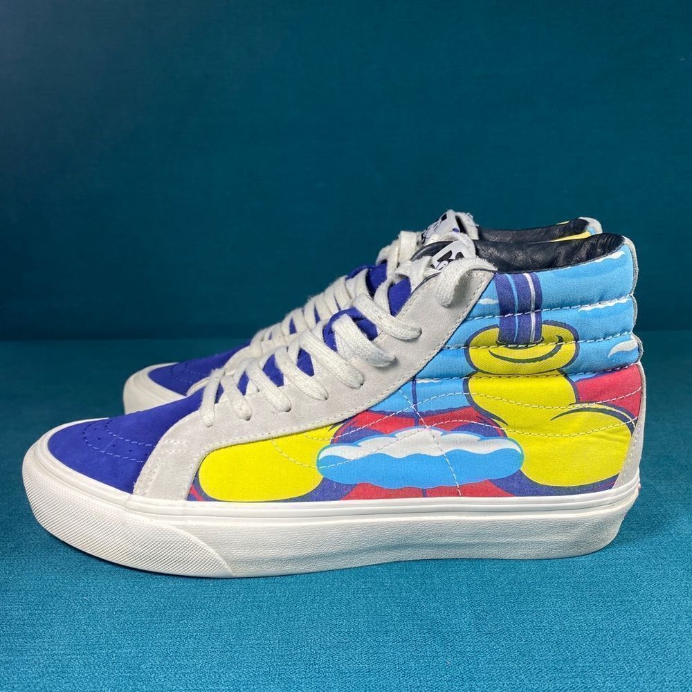 Size 9M/10.5women - Vans SK8 Hi Mickey 90th anniversary shoes